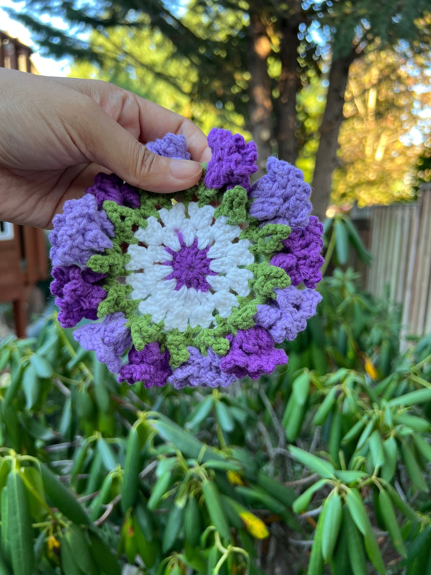 Flower shaped Crochet Coaster,Mother’s Day gift, Lily of Valley Woven Coasters, floral Crochet, Coffee Mug Coaster, Handmade Table Decor