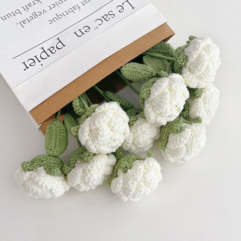 Crochet roses bouquets , Birthday/mother’s Day gift, gift for mom, gift for her, hand made flowers bouquets, special gift, anniversary gif