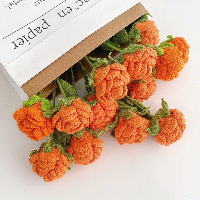 Crochet roses bouquets , Birthday/mother’s Day gift, gift for mom, gift for her, hand made flowers bouquets, special gift, anniversary gif