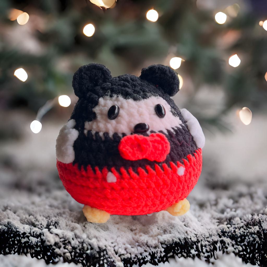 Crochet Minnie Mouse Doll - Handmade Cute Minnie Plush, Holiday Gift, Birthday Present, Party Decoration